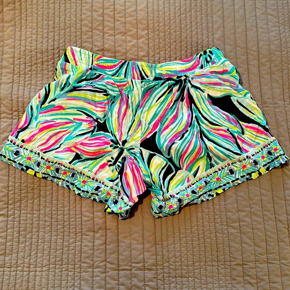 EUC Lilly Pulitzer Katia Shorts High Tide Dancing Lady size Small - Picture 4 of 6